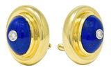 Paloma Picasso Tiffany & Co. Diamond Lapis 18 Karat Gold EarringsEarrings - Wilson's Estate Jewelry