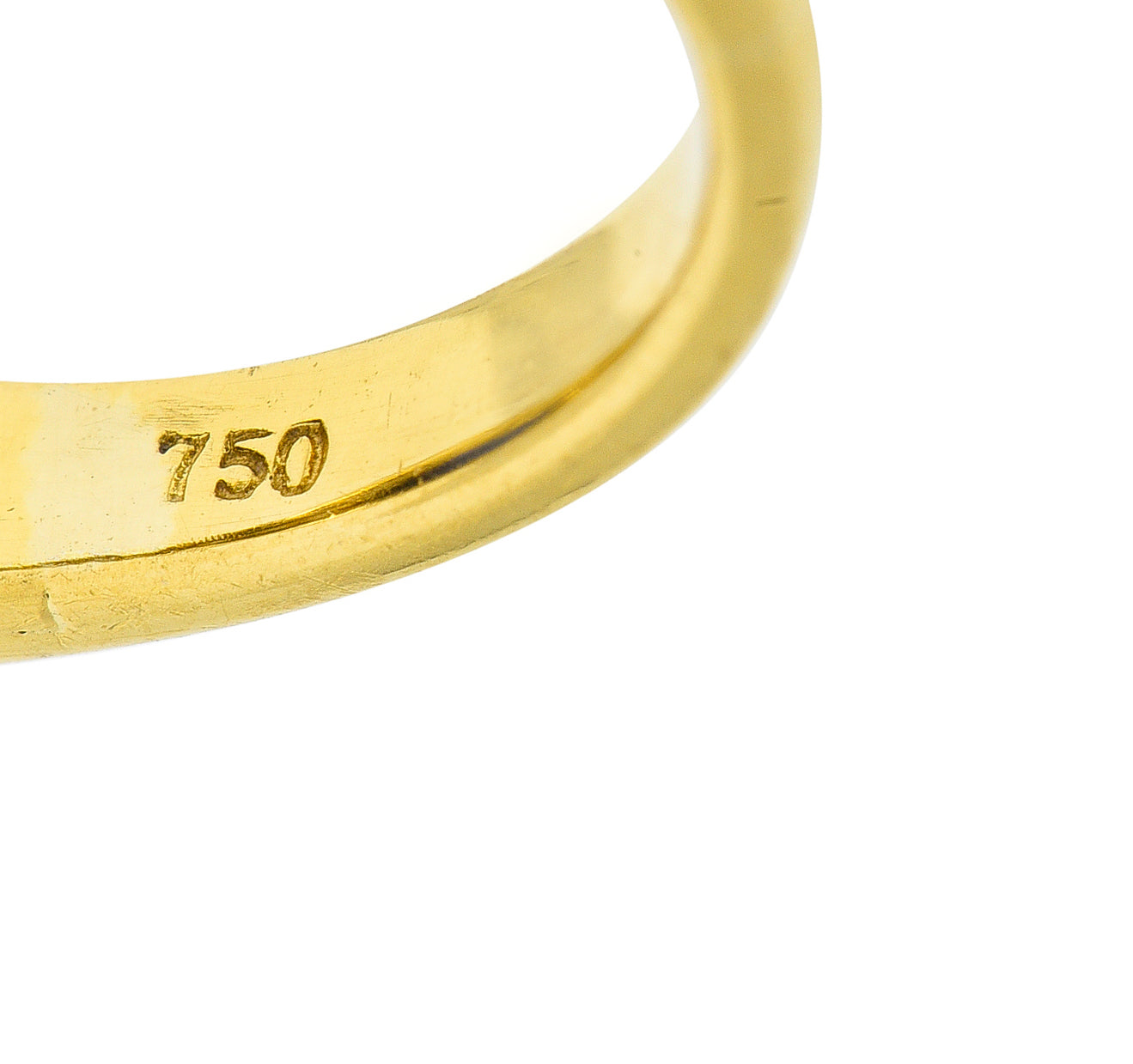Vintage 5.71 CTW Ceylon Sapphire Diamond 18 Karat Two-Tone Gold Gemstone Ring Wilson's Estate Jewelry