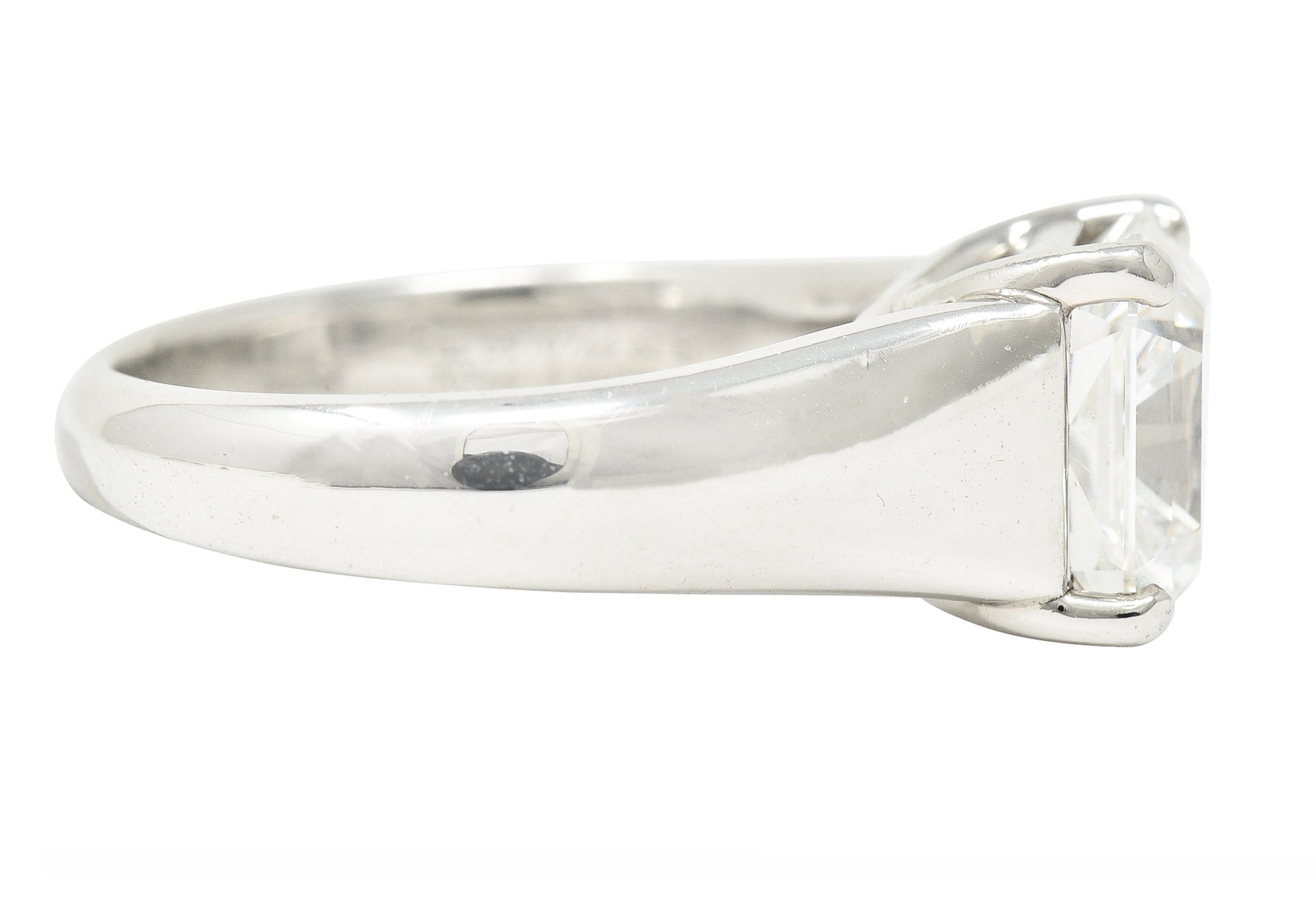 Tiffany & Co. 3.06 CTW Lucida Cut Diamond Platinum Solitaire Vintage Engagement Ring GIA Wilson's Estate Jewelry