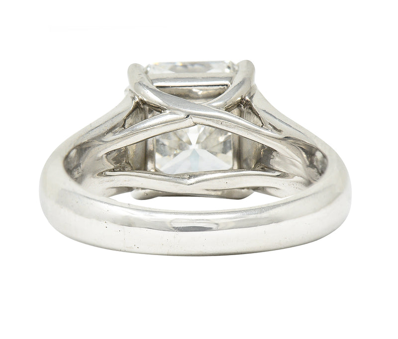Tiffany & Co. 3.06 CTW Lucida Cut Diamond Platinum Solitaire Vintage Engagement Ring GIA Wilson's Estate Jewelry