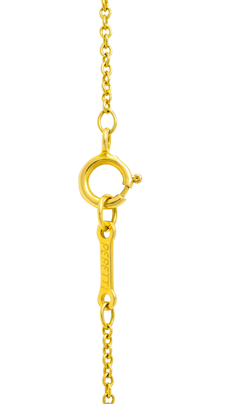 Elsa Peretti Tiffany & Co. 18 Karat Gold Iconic Bean Necklace | Wilson ...