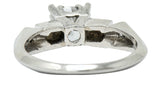 Retro 0.75 CTW Diamond Platinum Geometric Engagement RingRing - Wilson's Estate Jewelry