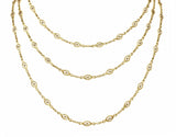 Victorian 14 Karat Gold 62 Inch Filigree Long Chain NecklaceNecklace - Wilson's Estate Jewelry