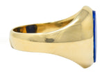 1950's Larter & Sons Lapis Lazuli 14 Karat Gold Men's Signet RingRing - Wilson's Estate Jewelry