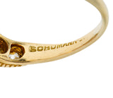 Schumann 1.45 CTW Sapphire Diamond 14 Karat Gold Bypass RingRing - Wilson's Estate Jewelry