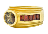 Kieselstein-Cord 3.05 CTW Andalusite Tourmaline 18 Karat Gold Band Ring Wilson's Estate Jewelry