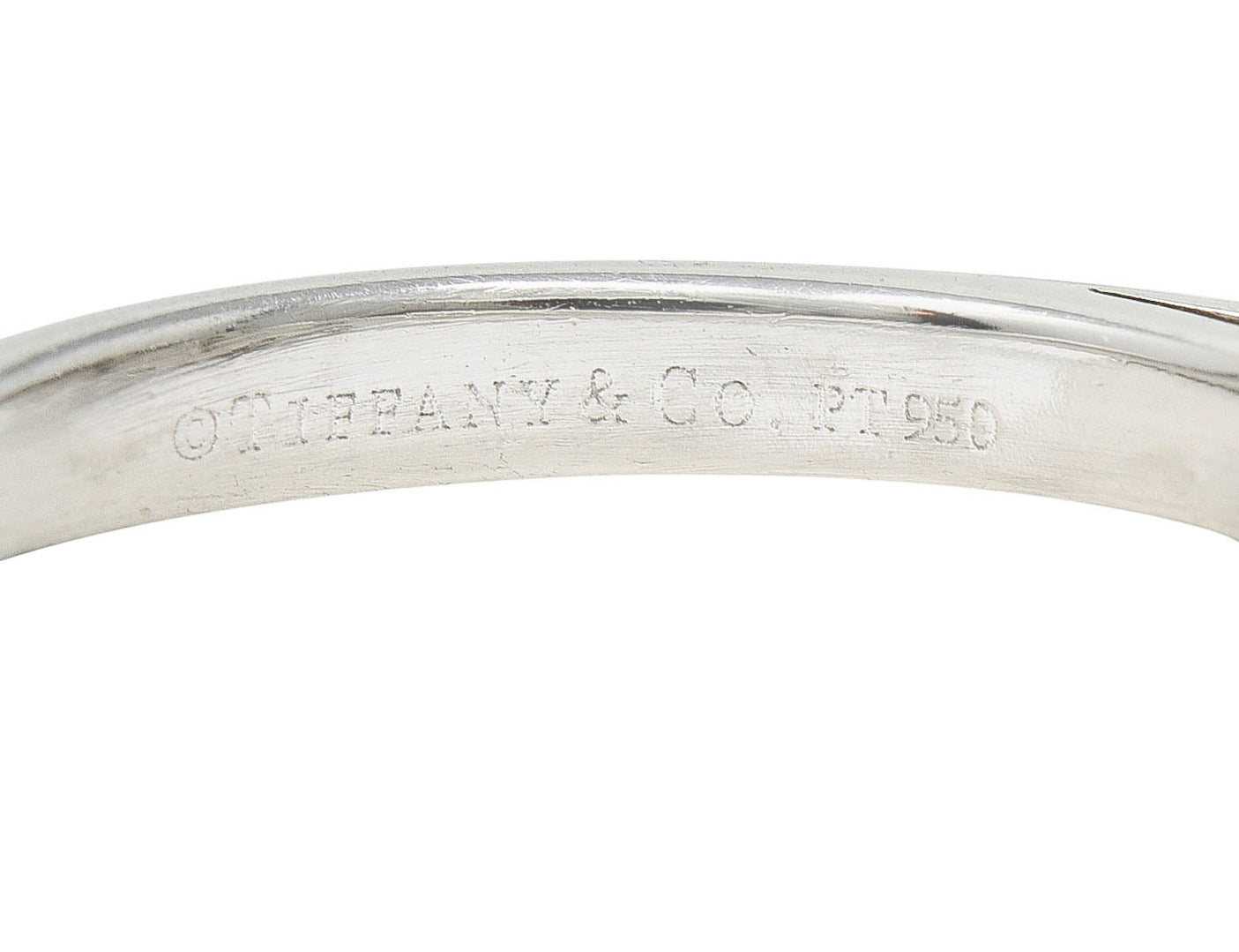 Tiffany & Co. 1.90 CTW Diamond Platinum Three Stone RingRing - Wilson's Estate Jewelry