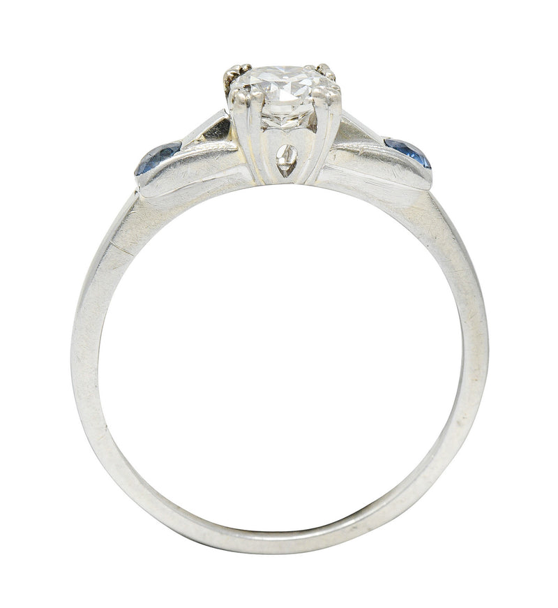 Jabel 0.51 CTW Diamond Sapphire 18 Karat White Gold RingRing - Wilson's Estate Jewelry