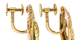 Tiffany & Co. Retro 14 Karat Two-Tone Gold Twisted Rope Screwback EarringsEarrings - Wilson's Estate Jewelry