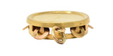 Retro 14 Karat Gold Articulated Tambourine Charmcharm - Wilson's Estate Jewelry