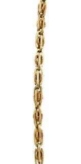 1890's Victorian 14 Karat Gold Chain Link Lariat NecklaceNecklace - Wilson's Estate Jewelry
