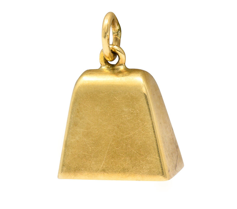 Sloan & Co. Retro 14 Karat Gold Bell Charmcharm - Wilson's Estate Jewelry
