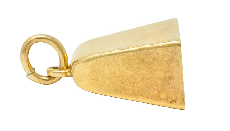 Sloan & Co. Retro 14 Karat Gold Bell Charmcharm - Wilson's Estate Jewelry