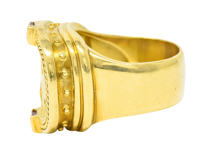SeidenGang Ruby 18 Karat Yellow Gold Cupid Venus Classic RingRing - Wilson's Estate Jewelry