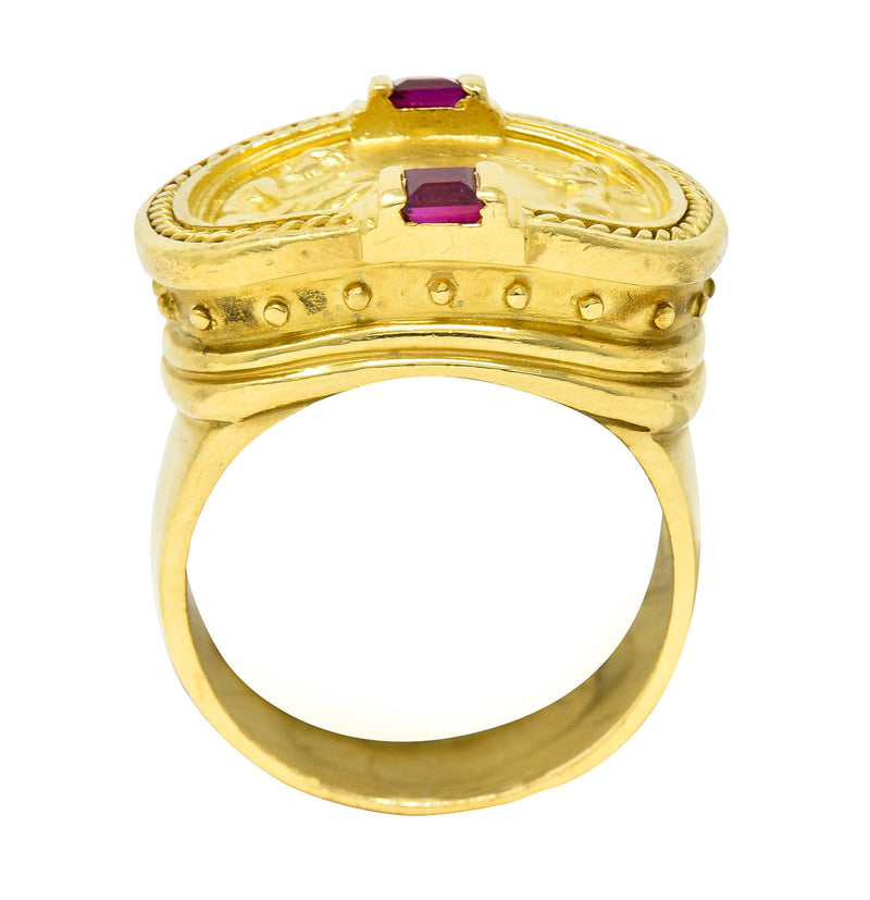 SeidenGang Ruby 18 Karat Yellow Gold Cupid Venus Classic RingRing - Wilson's Estate Jewelry