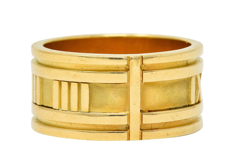 1995 Tiffany & Co. 18 Karat Gold Unisex 12MM Atlas Band RingRing - Wilson's Estate Jewelry