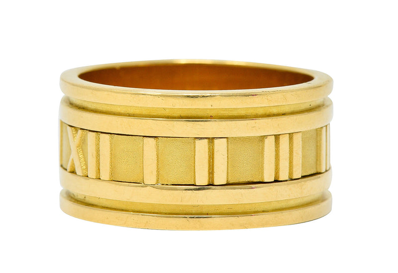 1995 Tiffany & Co. 18 Karat Gold Unisex 12MM Atlas Band RingRing - Wilson's Estate Jewelry