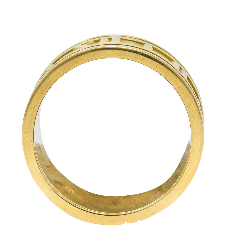 1995 Tiffany & Co. 18 Karat Gold Unisex 12MM Atlas Band RingRing - Wilson's Estate Jewelry