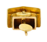 Carl-Art Retro 14 Karat Gold Cuckoo Clock Charmcharm - Wilson's Estate Jewelry