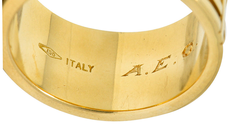 1995 Tiffany & Co. 18 Karat Gold Unisex 12MM Atlas Band RingRing - Wilson's Estate Jewelry