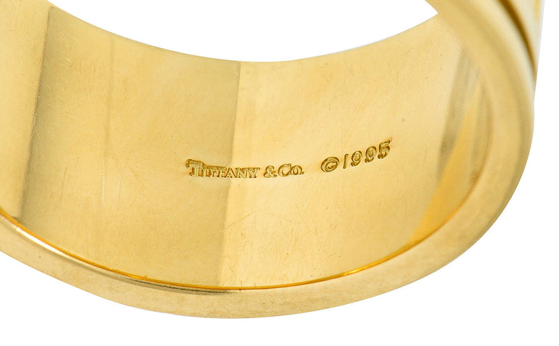 1995 Tiffany & Co. 18 Karat Gold Unisex 12MM Atlas Band RingRing - Wilson's Estate Jewelry