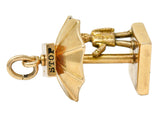 Walter Lampl Enamel 14 Karat Gold Traffic Stop Charmcharm - Wilson's Estate Jewelry