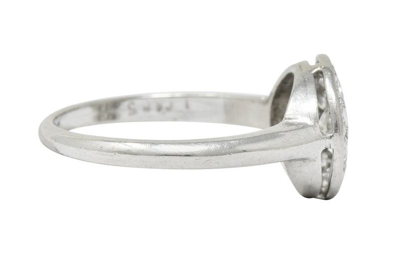 Art Deco Diamond Platinum Cluster Ring Circa 1930Ring - Wilson's Estate Jewelry