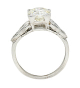 1950's Mid-Century 1.60 CTW Diamond Platinum Engagement RingRing - Wilson's Estate Jewelry