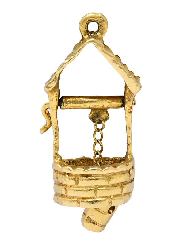 Vintage 14 Karat Gold Wishing Well Charmcharm - Wilson's Estate Jewelry
