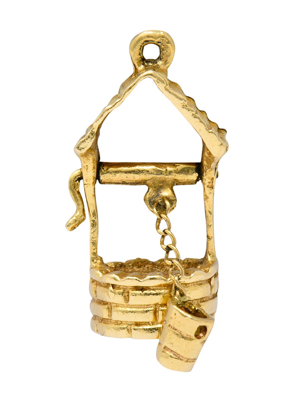 Vintage 14 Karat Gold Wishing Well Charmcharm - Wilson's Estate Jewelry