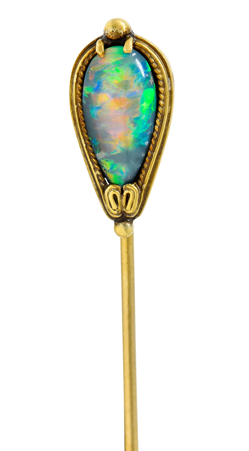 Louis Comfort Tiffany  Gold, Opal Demantoid Garnet and Colored