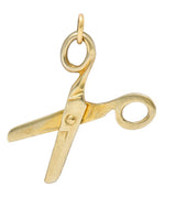 1940's Retro 10 Karat Gold Scissor Charmcharm - Wilson's Estate Jewelry