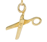 1940's Retro 10 Karat Gold Scissor Charmcharm - Wilson's Estate Jewelry