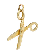 1940's Retro 10 Karat Gold Scissor Charmcharm - Wilson's Estate Jewelry