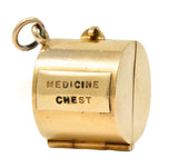 Retro 14 Karat Gold Medicine Chest Charm Circa 1940scharm - Wilson's Estate Jewelry