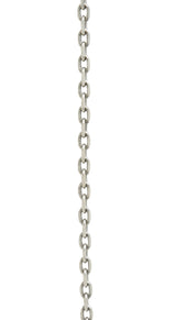 Gucci 2000 Diamond 18 Karat White Gold Double GG Twirl Brit Vintage Pendant Necklace Wilson's Estate Jewelry