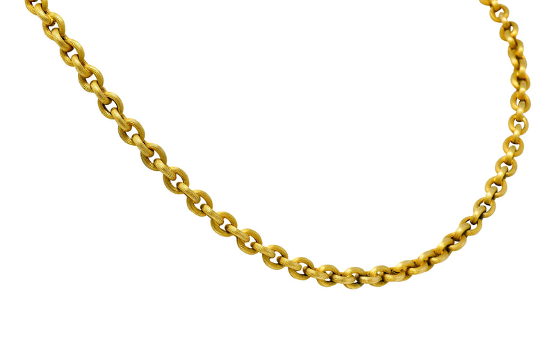Victorian 18 Karat Gold 19 Inch Cable Chain NecklaceNecklace - Wilson's Estate Jewelry
