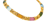 .11111 Bulgari Tourmaline Topaz Citrine 18 Karat Gold Trika Collar NecklaceNecklace - Wilson's Estate Jewelry