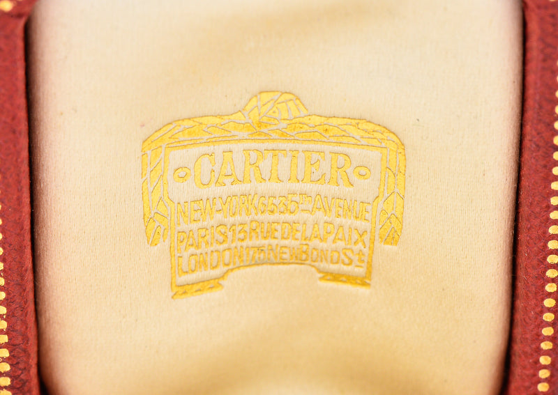 Cartier Paris Art Deco Diamond Carved Coral Enamel Platinum 18 Karat Yellow Gold Gardenia Flower In Hand Vintage Brooch Wilson's Estate Jewelry