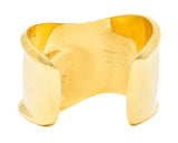 Elsa Peretti Tiffany & Co. 18 Karat Yellow Gold Bone Cuff Vintage Bracelet Wilson's Estate Jewelry
