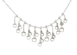 Gucci Diamond 18 Karat White Gold Horsebit Fringe NecklaceNecklace - Wilson's Estate Jewelry
