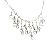 Gucci Diamond 18 Karat White Gold Horsebit Fringe NecklaceNecklace - Wilson's Estate Jewelry