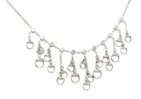Gucci Diamond 18 Karat White Gold Horsebit Fringe NecklaceNecklace - Wilson's Estate Jewelry