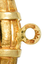 Vintage Italian 18 Karat Gold Barrel Keg Charmcharm - Wilson's Estate Jewelry