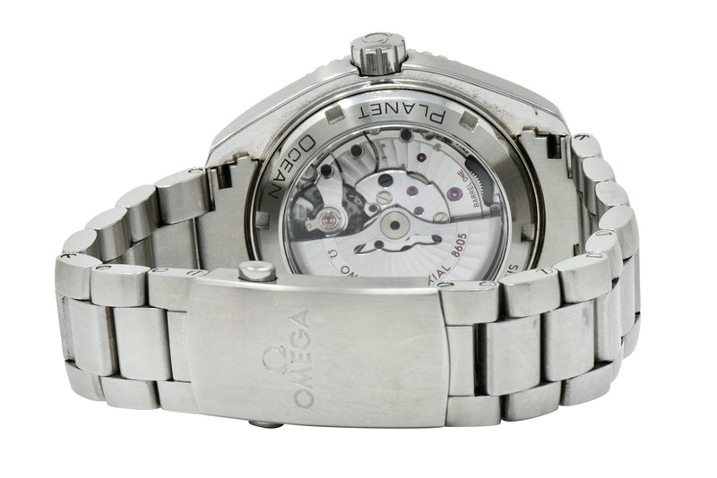 Omega Seamaster Planet Ocean Chronometer GMT 43.5 MM Stainless Steel Men’s Watch 232.30.44.22.01.002bracelet - Wilson's Estate Jewelry