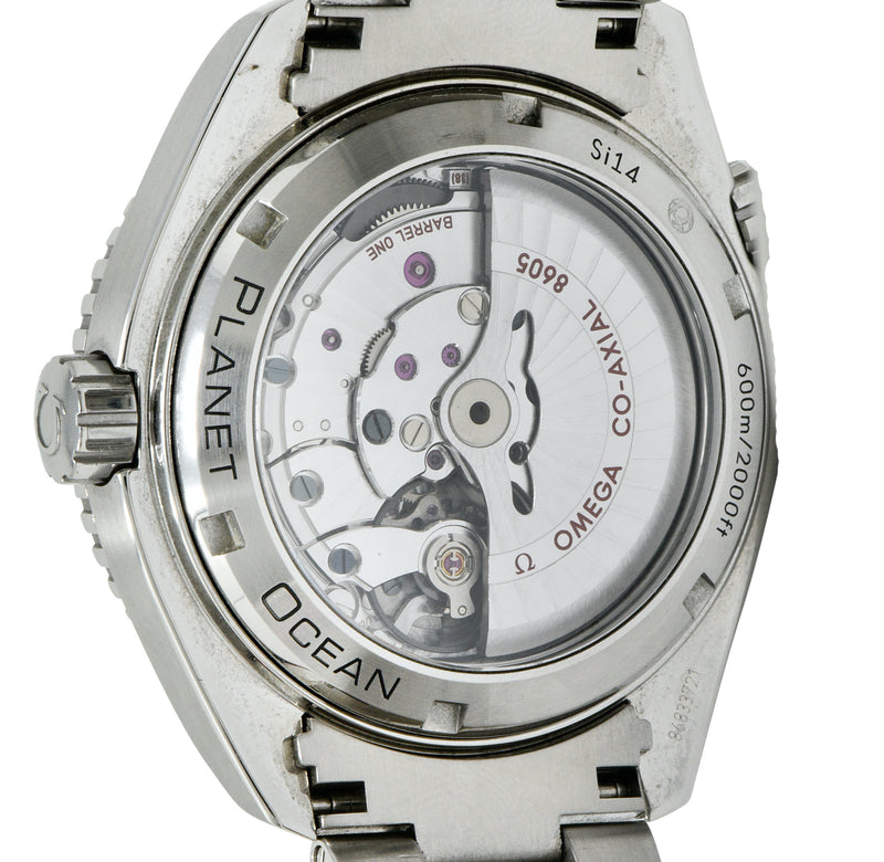 Omega Seamaster Planet Ocean Chronometer GMT 43.5 MM Stainless Steel Men’s Watch 232.30.44.22.01.002bracelet - Wilson's Estate Jewelry