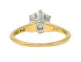 J.E. Caldwell 1.19 CTW Diamond 14 Karat Two-Tone Solitaire Engagement Ring GIARing - Wilson's Estate Jewelry