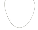 Contemporary 14 Karat White Gold 18 Inch Spiga Rope Chain NecklaceNecklace - Wilson's Estate Jewelry