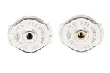 1950's Mid-Century South Sea Pearl 1.75 CTW Diamond 18 Karat White Gold Vintage Drop Earrings Wilson's Estate Jewelry