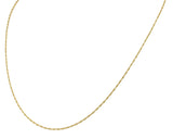 Contemporary 14 Karat Gold Spiga Rope Chain NecklaceNecklace - Wilson's Estate Jewelry